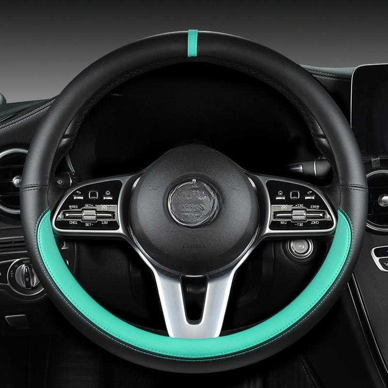 

Чехлы на руль из натуральной кожи наппа, всесезонные дышащие чехлы на руль автомобиля