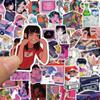 50Pcs City Pop Cartoon City Cool Girl Graffiti Stickers Decorative Mobile Phone, Refrigerator, Water Bottle Waterproof Stickers