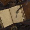 Leather Writing Diary Notebook – Unique Handmade Travel Journal with Embossed Design & Deckle Edge Paper