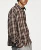 SIGNATURE Crop Check Shirt [Brown]