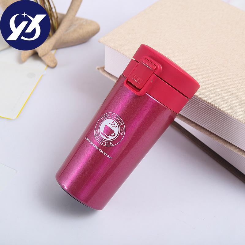 304 Rostfritt Stål Kaffekopp Dubbel Vakuumflaska Affärs Kontor Presentkopp