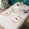 Starink Nordische Rechteckige/Quadratische Tischdecke, Wasserabweisend, Wasserdicht, Stilvoll, Niedlicher Tischläufer (Beige, 90x140cm)