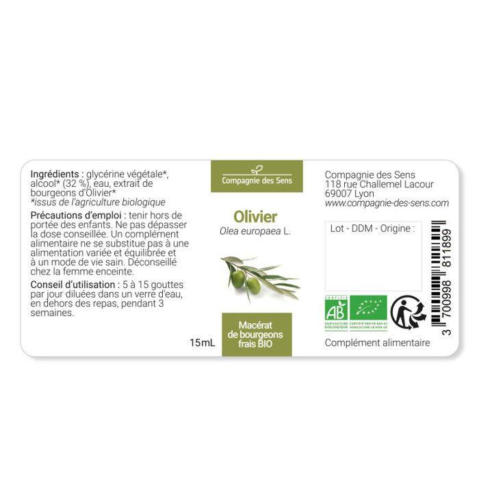 Olivier BIO - 30mL - (Olea Europaea) – Macérat Concentré De Bourgeons Frais