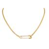 Niche Design Pin Pearl Necklace French Trend Fashion Stainless Steel Collarbone Chain Female Nc-2563