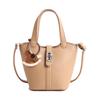 Korean Style Lychee Texture Women's Crossbody Bucket Bag - 2026 Fashionable & Versatile Handheld Vegetable Basket