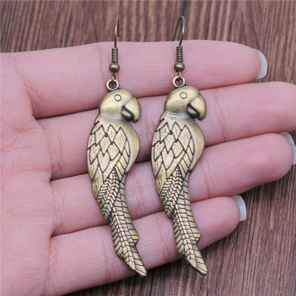 53 Styles Bird Earrings For Women Vintage Owl Dove Peacock Phoenix Swallow Feather Hummingbird Flamingo Parrot Earrings