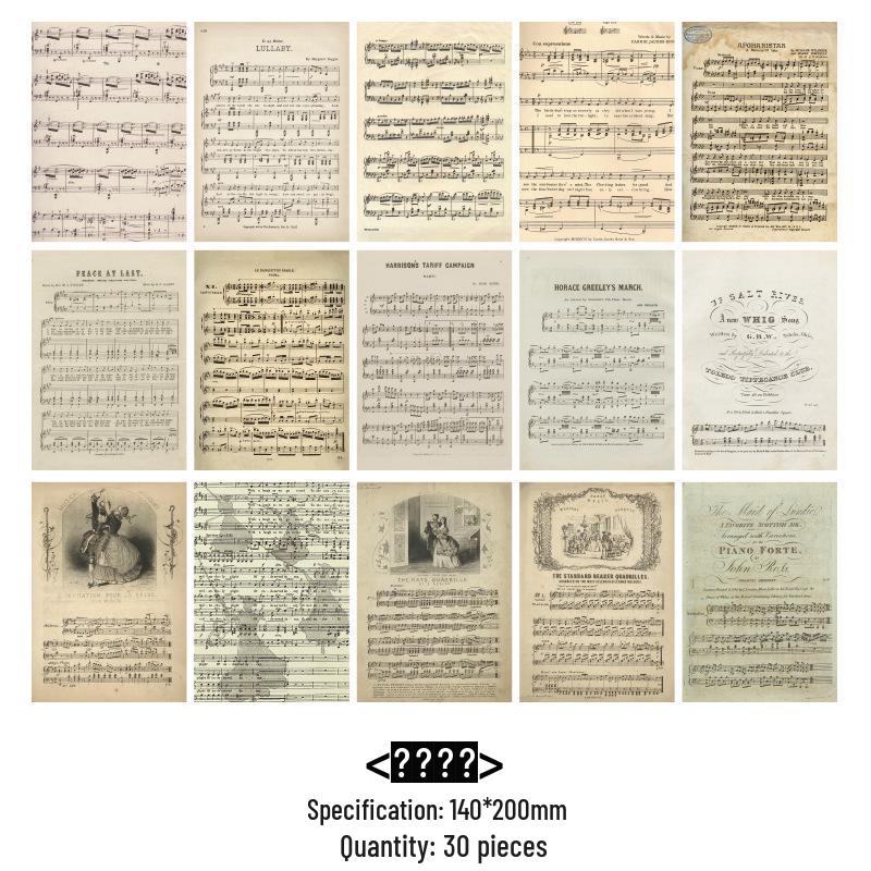 Retro Journaling Collage Paper: Vintage-Style English Letters & Newspaper Backgrounds