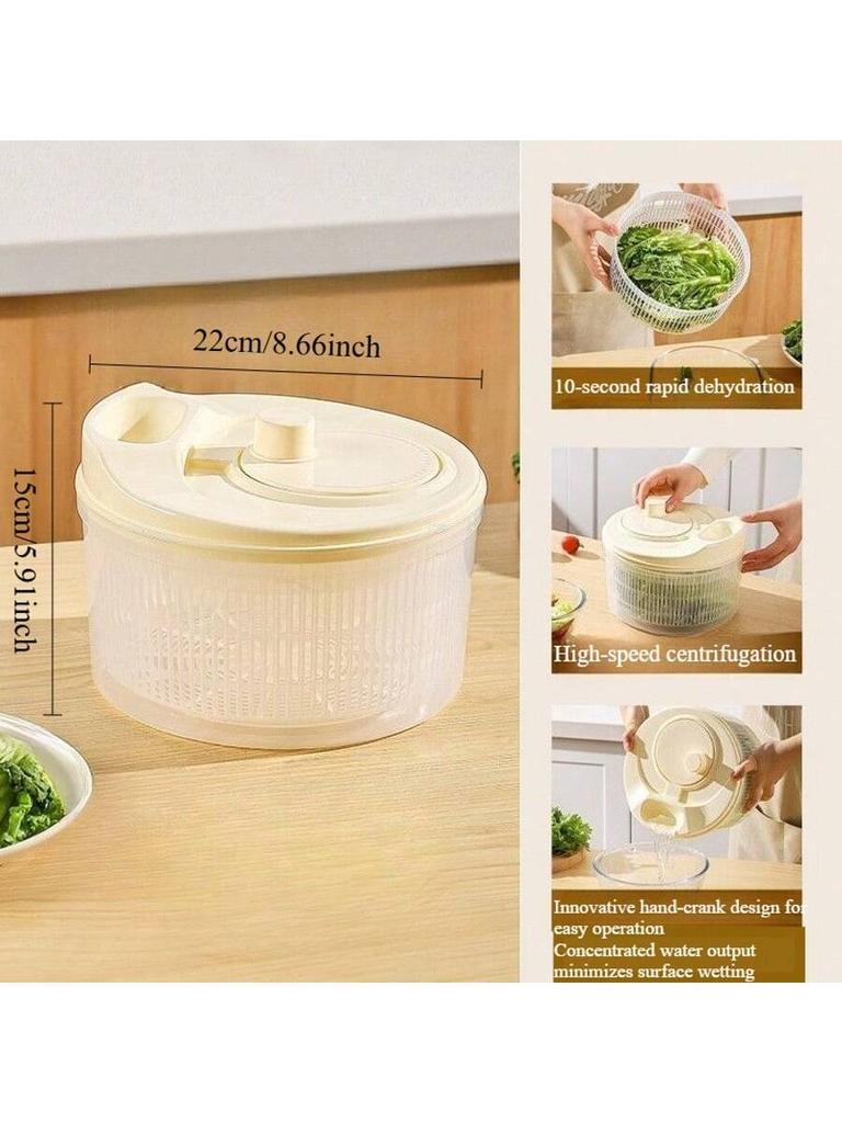 Kosz do odsączania sałaty Wielofunkcyjny gospodarstwa domowego Ręczny dehydrator do warzyw i wirówka do sałaty z owocami Gadżety do domowej kuchni