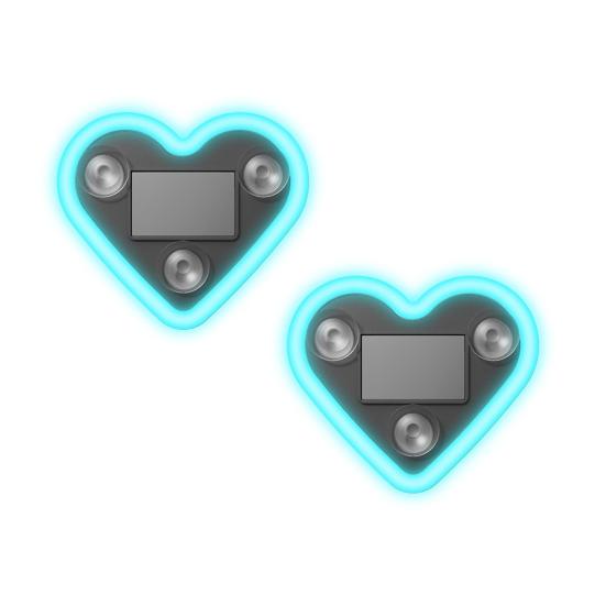 Solar Heart Shape Neon Light for Car Window Waterproof LED Mood Lamp with Suction Cup Romantic Atmosphere Decor