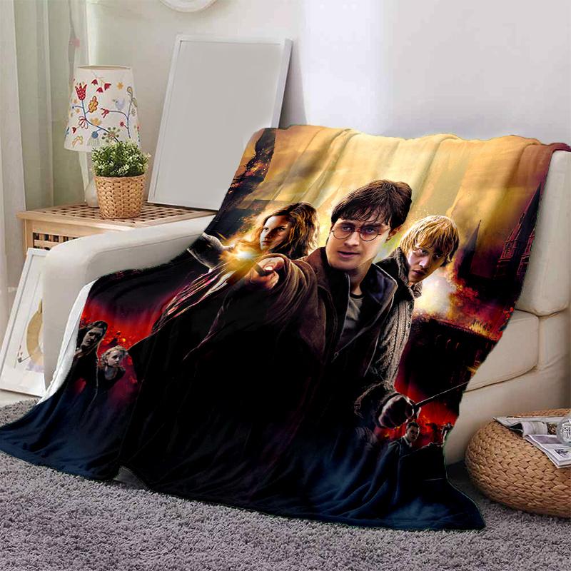 

Harry Potter and the Deathly Hallows Part 2 Movie Poster PrintPrint Blanket, Soft Blanket For Sofa Office Bed And Travelling Daughter Birthd 130cm×150cm（50in×60in）