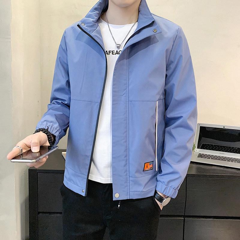 

Woodpecker Men s Stand Collar Windproof Fleece Jacket - Spring/Autumn/Winter Casual Versatile Top M (Fits 100-115 jin)
