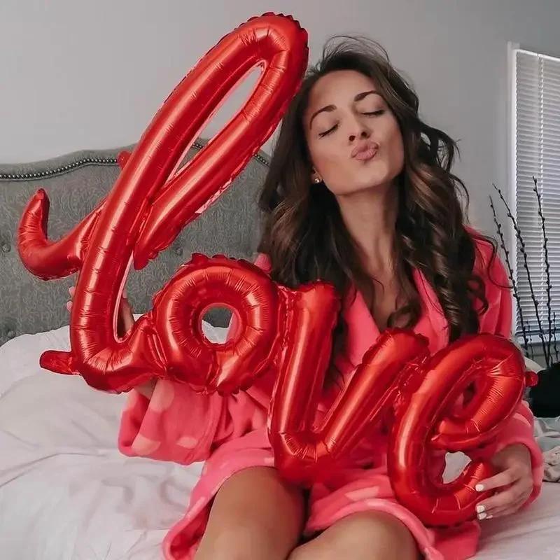 43 Inch Letter LOVE Foil Balloon Anniversary Wedding Valentines Birthday Party Decoration Letters Foil Balloons