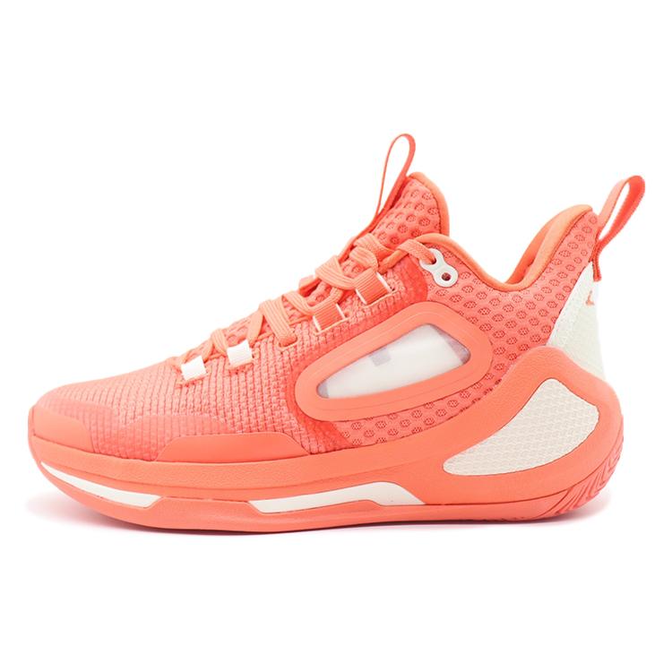 

Anta Alien 3 Slip Resistant Abrasion Resistant Mid top Performance Basketball Shoes Men s Red White Gold 112211601-6 44.5