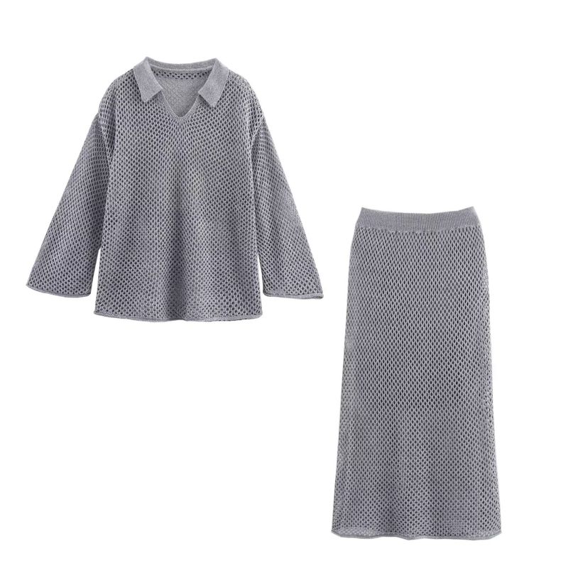 Araltay New Arrival Fashion Style Women's Clothing Fashion All-Match Casual Minimalist Cut Out Long Sleeves Knitting