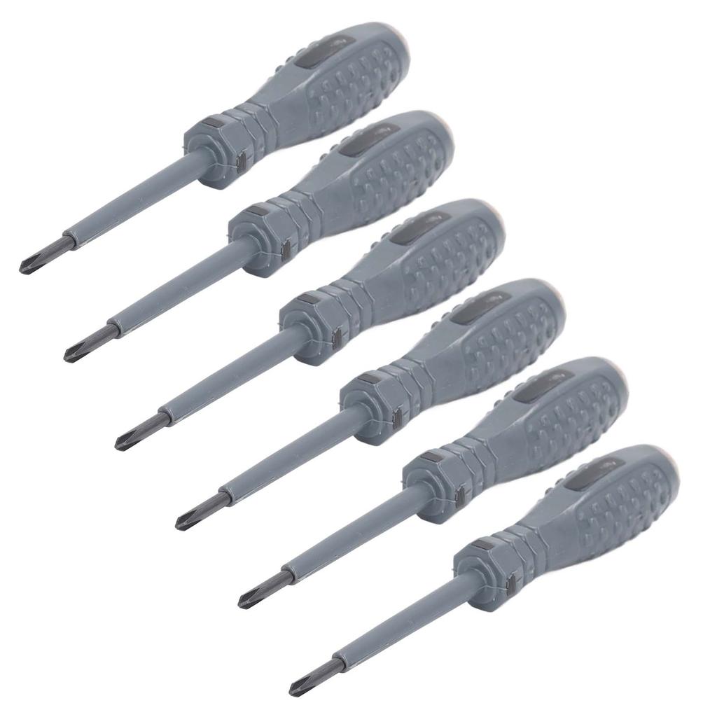 6 Pcs Voltage Tester LED Color Light High Brightness Non Contact Electrical Tester Pen for Maintenance