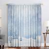 2PC Home Decoration Curtains, Beautiful Scenery With Pole Pocket Curtains, Kitchen, Coffee Shop, Living Room, Balcony, Garden