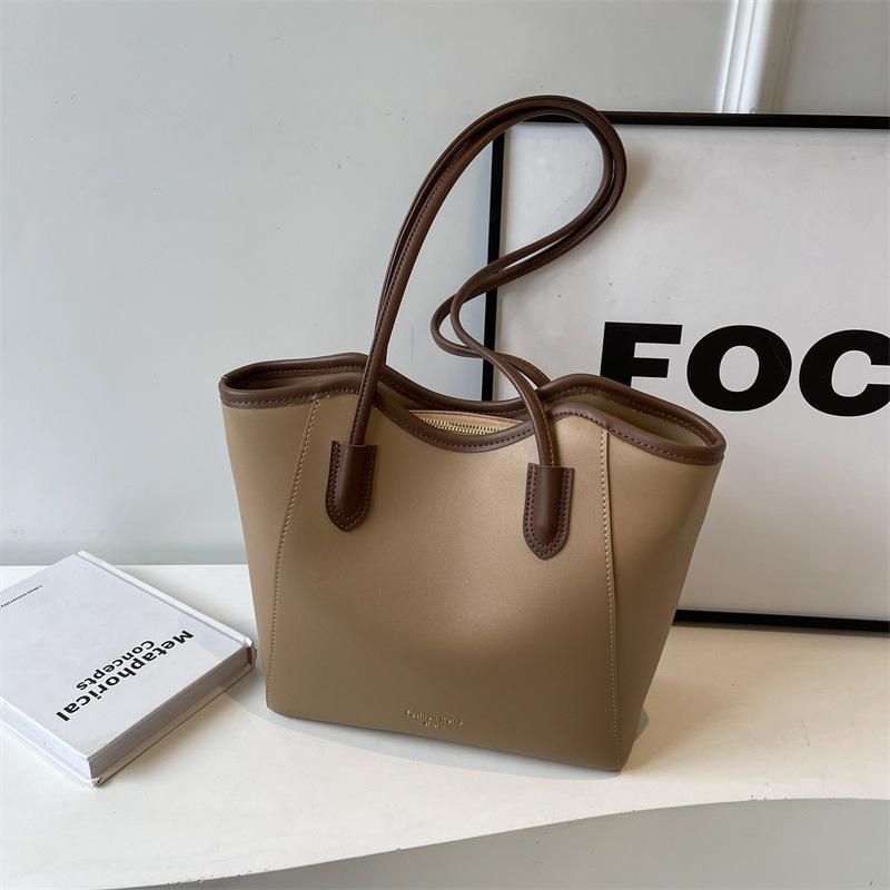 New High-end Retro Commuter Bag Women's Bag Simple and Versatile Shoulder Bag Fashion Trend Tote Bag