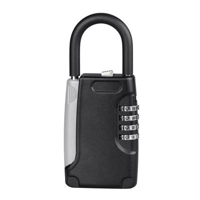 Portable Key Storage Hook Box with Password - No Installation Needed for Construction Sites & Homestays