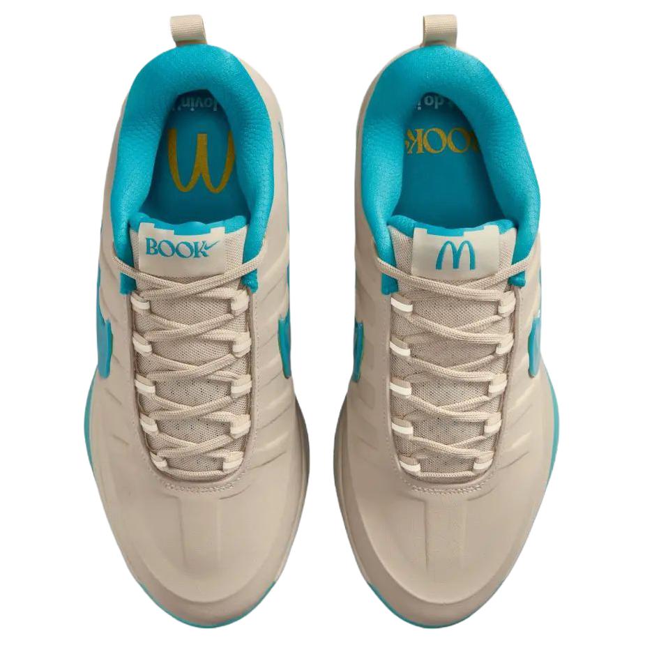 Chaussures de Basketball McDonald's X Nike Book 2 Unisexes Beige Bleu IR6445-100