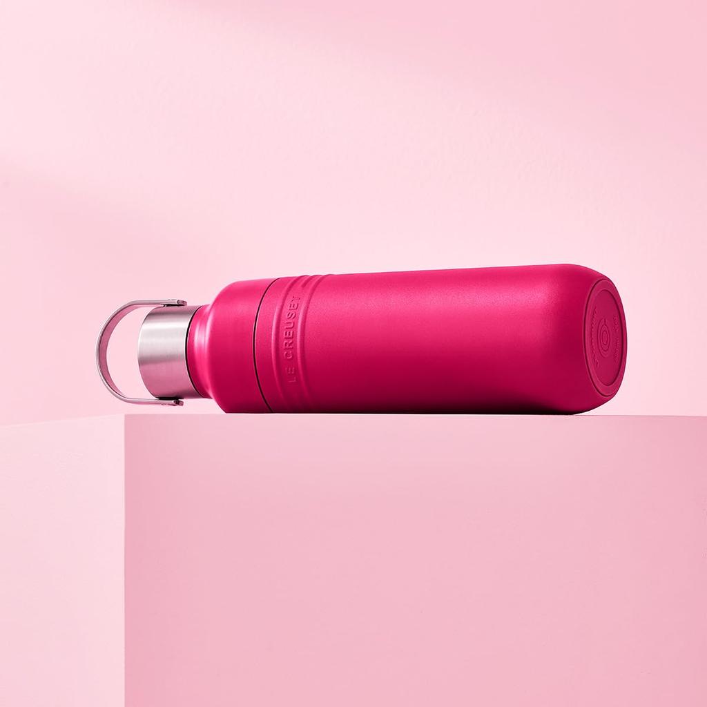 LE CREUSET Stainless Steel Water Large Capacity Vacuum Insulated Bottle, 1000ml, Berry,