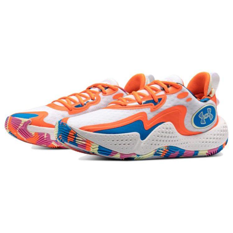 Under Armour Spawn 5 LE White Citrus Blast Unisex Sneakers Grey 3026758-100