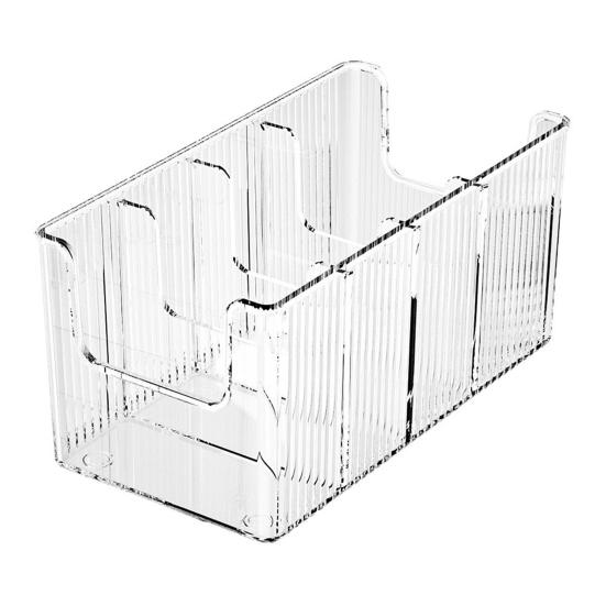 1/2Pcs Belt Storage Boxes Large Capacity 4 Grids Transparent Design Tie Belt Storage Holder Display Case Closet Organizer