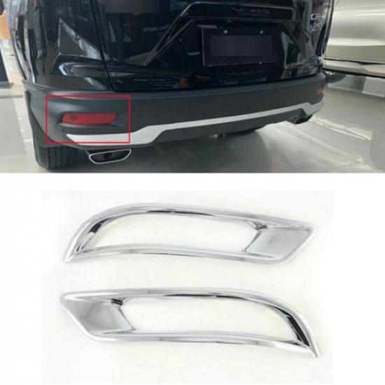 ABS Chrome Tail Rear Fog Light Lamp Frame Cover Trim For Honda CR-V -