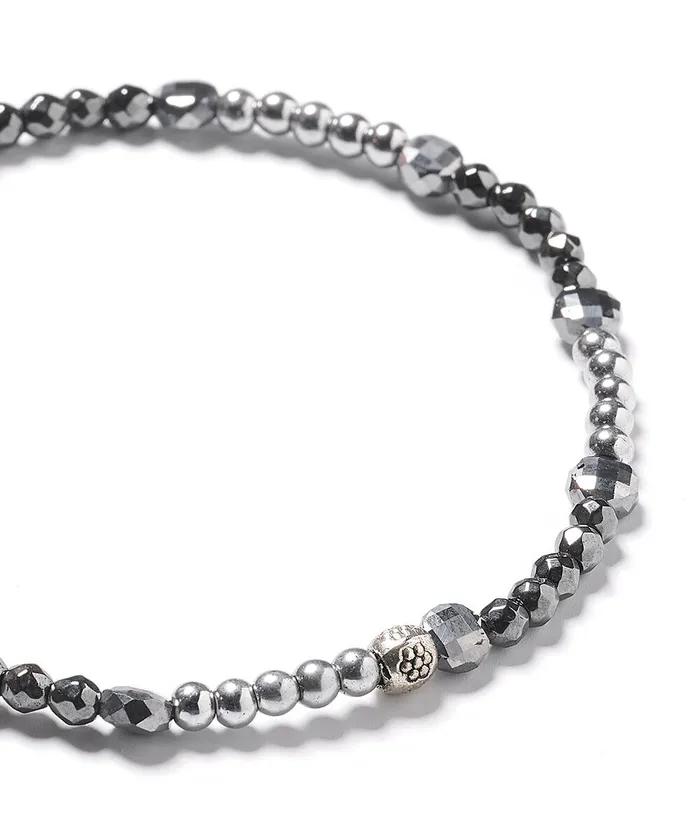 Silver Mix Stone Bracelet (PLT-BR-018_SV)