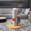 Modern Sisal Single-Column Small Cat Climbing Frame & Scratching Post with Eco-Friendly Design