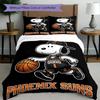 3pcs Duvet Cover Set (1*Duvet Cover + 2*Pillowcase, Without Core), Snoopy Print Bedding Set, Bedroom Decor, All‑Season, Birthday Gift
