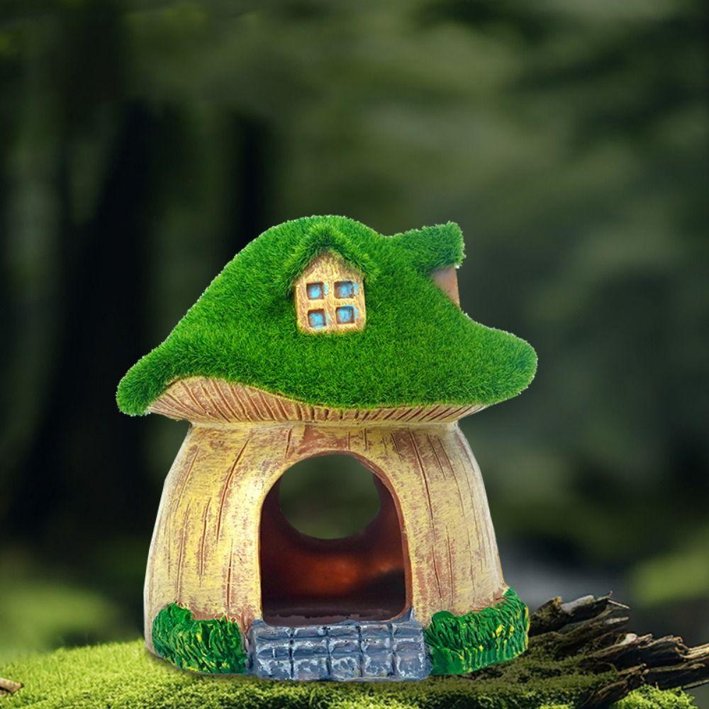 Simulation Fish Mushroom Shelter Decorative Shrimp Hideout Aquarium Mushroom House Aquarium