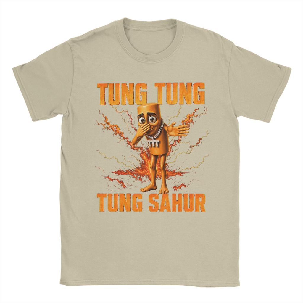 Unisexs Tshirt Tung Tung Tung Sahur Triplet Funny Scuba Dance T Shirts Harajuku Summer Tee Shirt Casual 100 Cotton Clothes