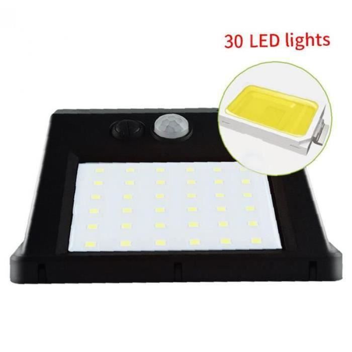 Applique murale solaire - ZF08701 - LED - Détecteur de mouvement - Noir - Extérieur