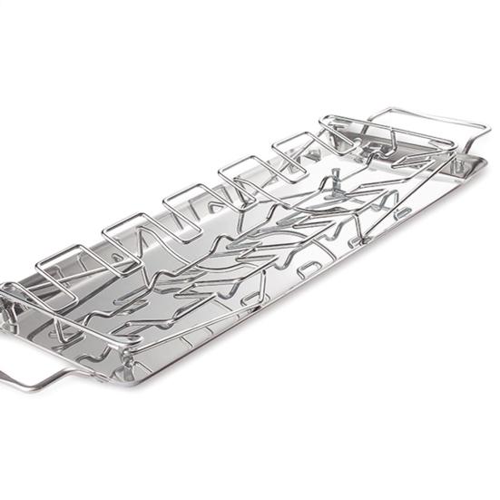 Anti-deform Stainless Steel Good Mirror Polishing Chicken Leg Wing Grill Rack with Drip Tray Roaster Rack