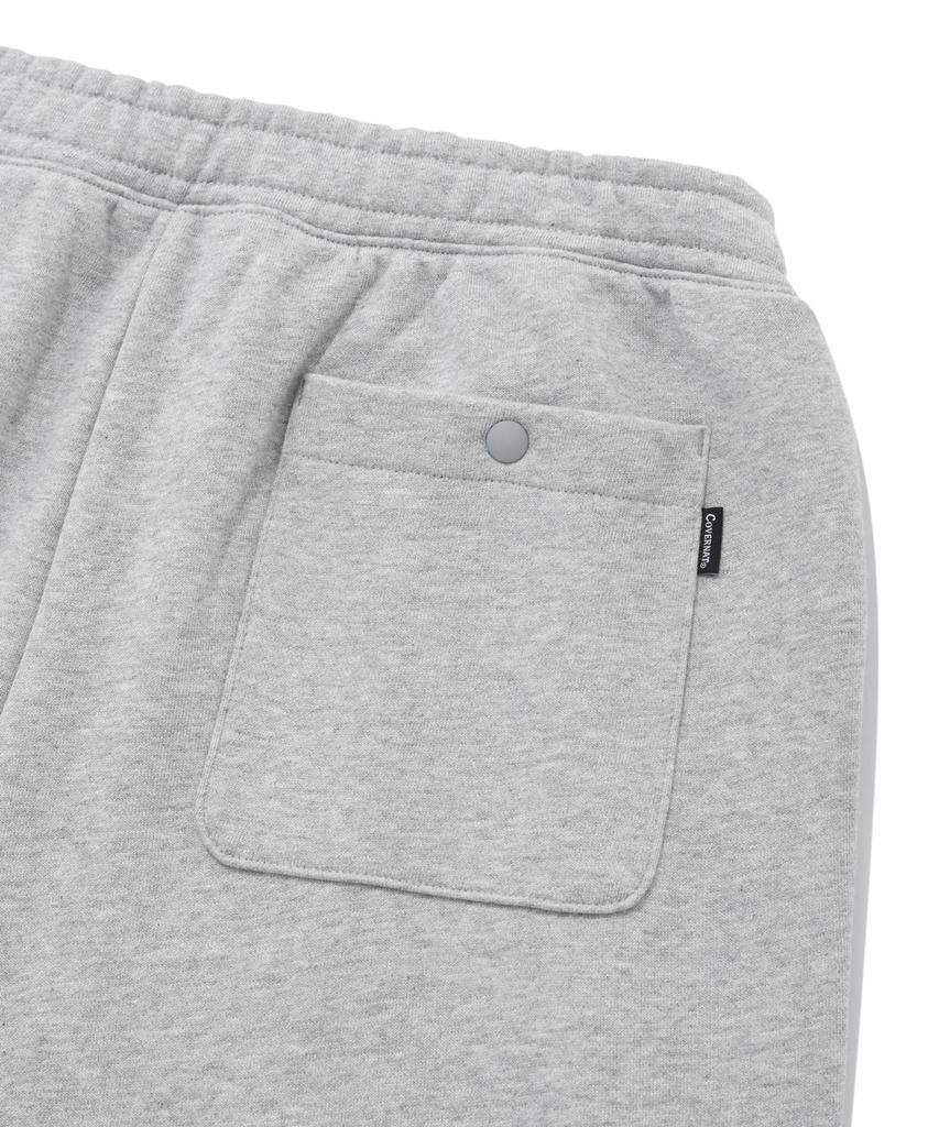 COVERNAT Authentic Logo Sweat Jogger Pants Melange Grey