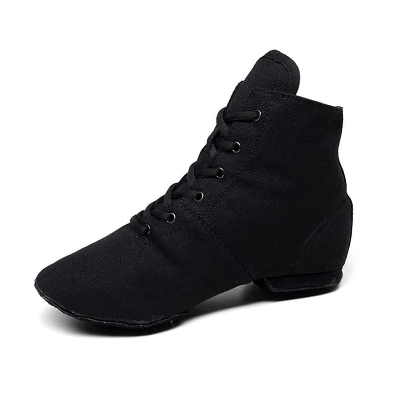 New High Gang Canvas Jazz Shoes Women Maodi Ballet Dance Shoe Sneakers Latin Tango Dancing Ladies Girls Pointe Shoes for Ballet