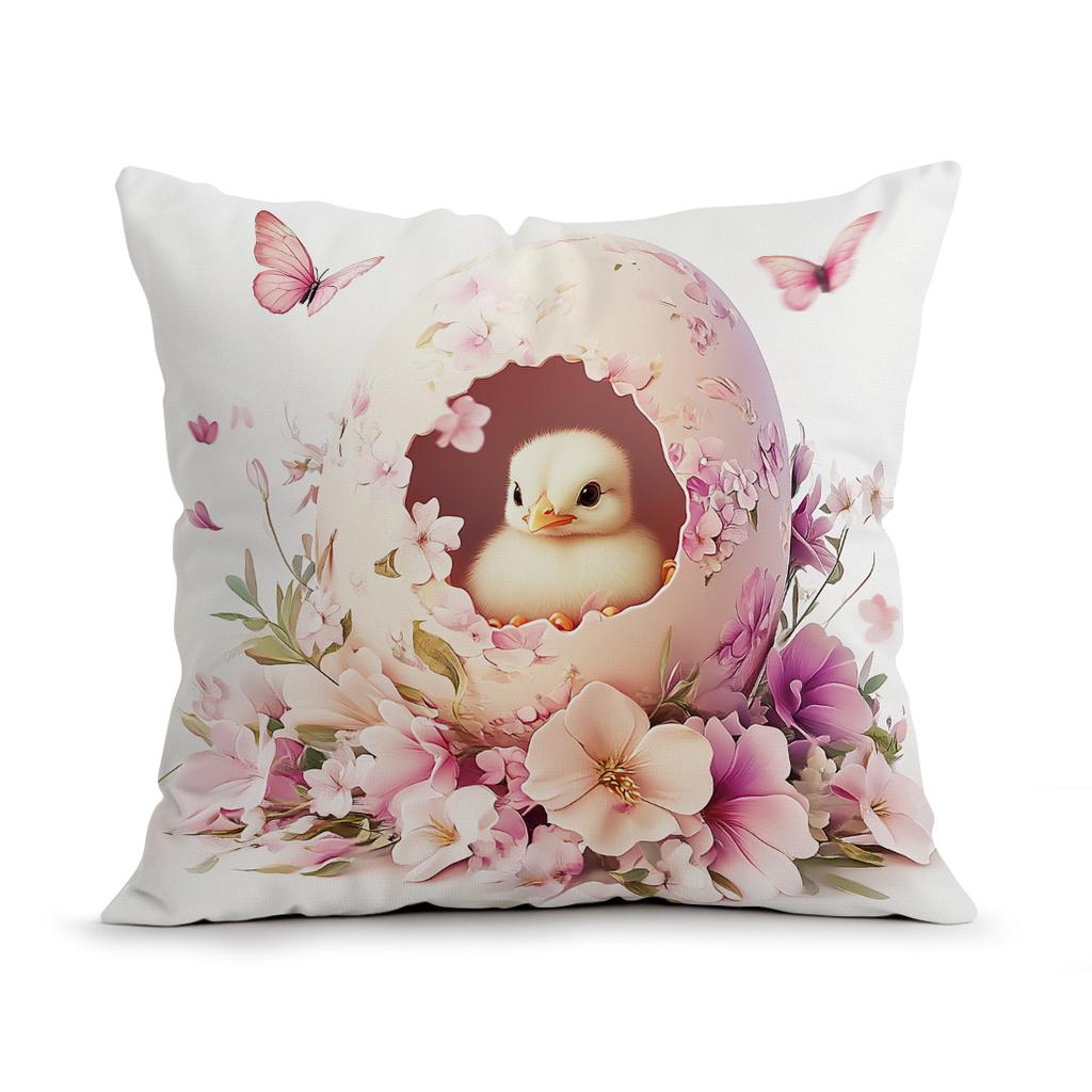 Easter Decorations Cushions Pillowcase Polyester Cushion Cover Throw Pillow Pillowcover Home Car Sofa Decor