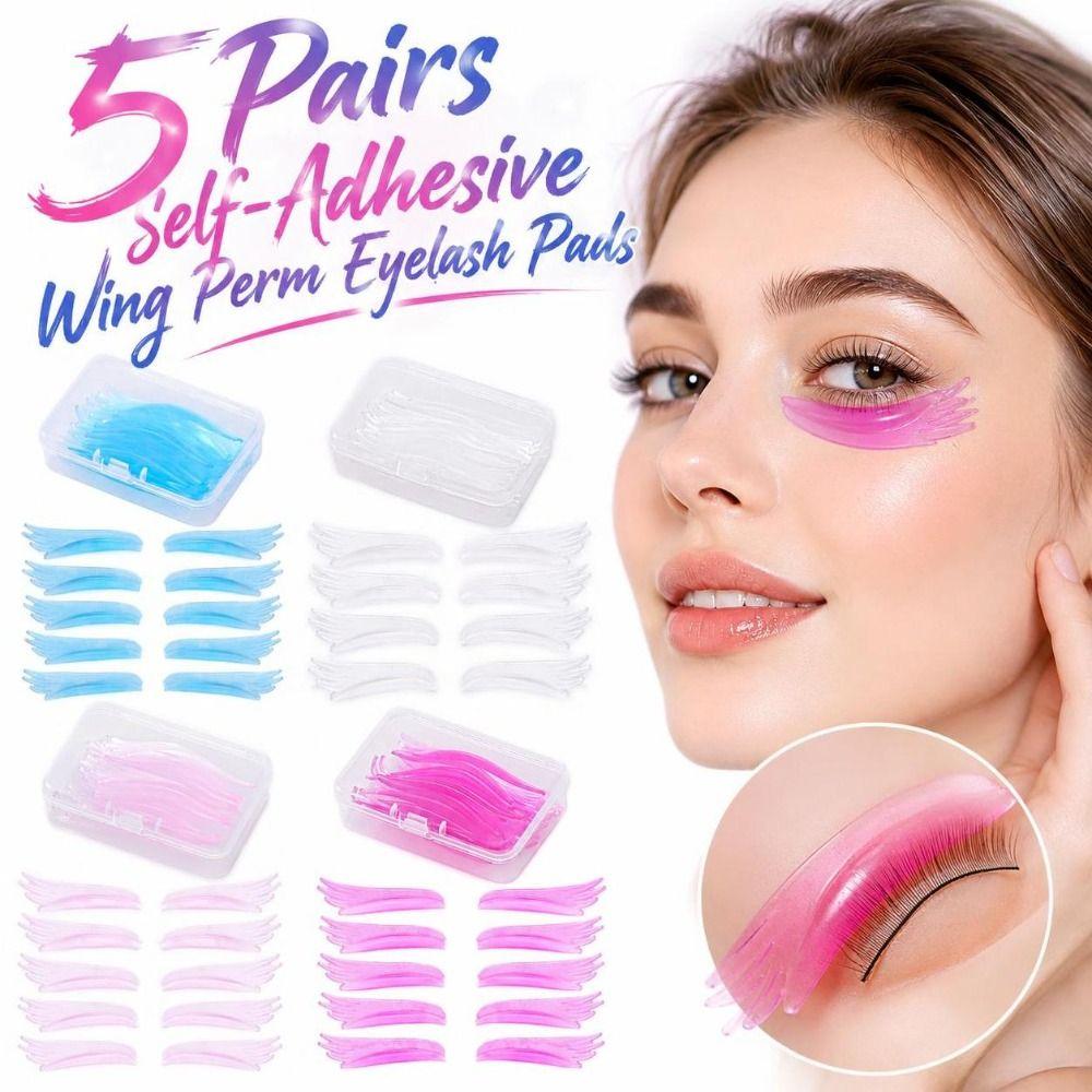 5 Paar Ultradünne Wing Perm Wimpernpads Wiederverwendbare Wimpernwelle Werkzeuge Für Lash Lift
