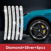 5/20pcs Car Wheel Hub Reflective Sticker Tire Rim Reflective Strips Luminous Sticker for Night Driving Car-Styling Accessories