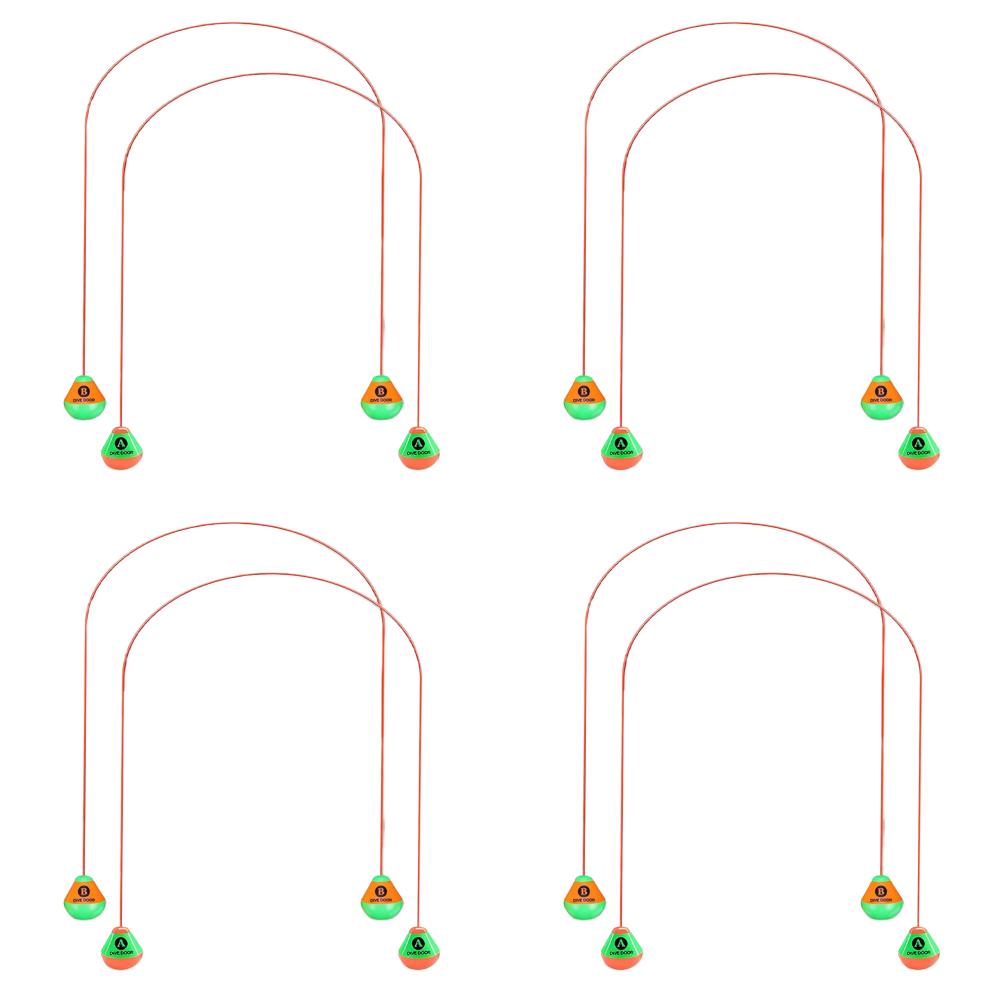 10-2PCS Through Door Diving Ring Funny Swimming Game Aids Dive Door Reusable Diving Training Crossing Rope Door Pool Water Toys