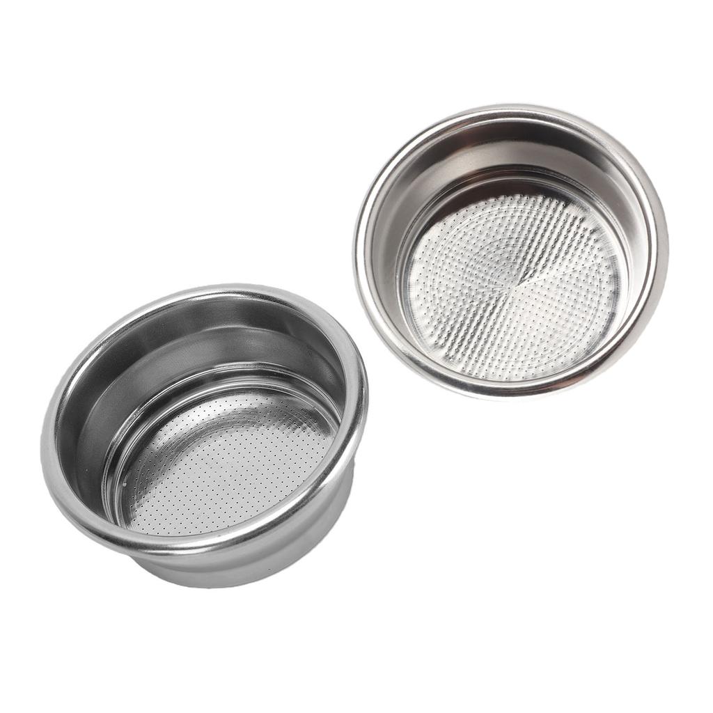 Portafilter Filter Basket Fit for Breville Coffee Machine Double Layer 2 Cup Pressurized Stainless Steel Portafilter
