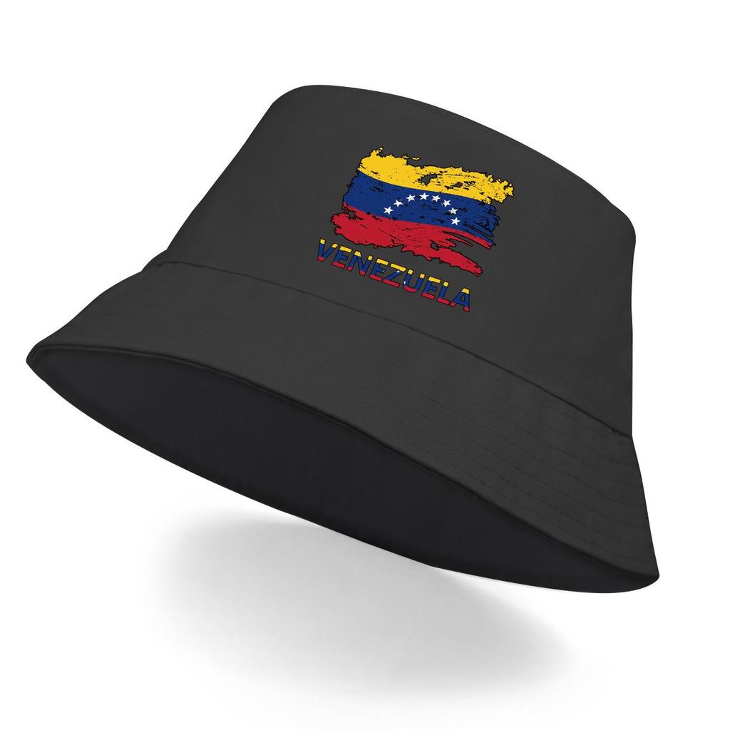 Hinkhatt med Venezuela-flagga, Damkeps Strand Casual Hip Hop Fiskarhatt