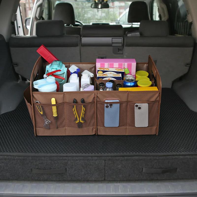 Auto Trunk Organizer Car Grocery Organizer Trunk Folding Trunk Storage Box Large Capacity Trunk Solution For Toys