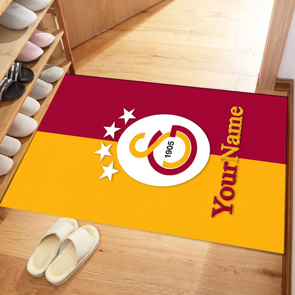 Galatasaray 329 Customized Name Carpet Suitable for Living Rooms Entryway Balcony Kitchen Antislip Carpet Decorate Offices