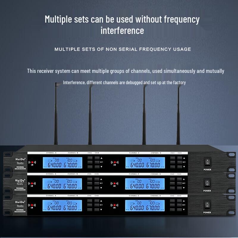 HuiDu HD-2MS Wireless Dual Microphone System (CN version)