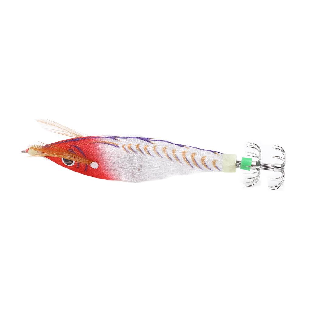 Fishing Squid Jigs Bait Squid Jig Hook Hard Fishing Lure with Luminous Effect for Ocean Boat River Pond FishingRed Head