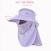 Neckline Mask Women Sun Hat Sun Protection Sunscreen Bucket Hat Fashion Cover Face Cap  Climbing