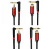 High Fidelitys 1/4Inch Male To RCAs Female/Male Adapters Gold Plate Metal Cores NoiseFree 6.35mm To RCAs Audios Cable