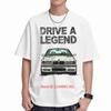 E36 M3 Anni '90 Auto Retrò Logo Bianco Nero Maglietta a Maniche Corte 100% Cotone T-shirt