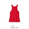 Araltay New Arrival Fashion Style Women's Clothing Fashion All-Match Casual Minimalist Tassel Edge Knitting Tops 1307169